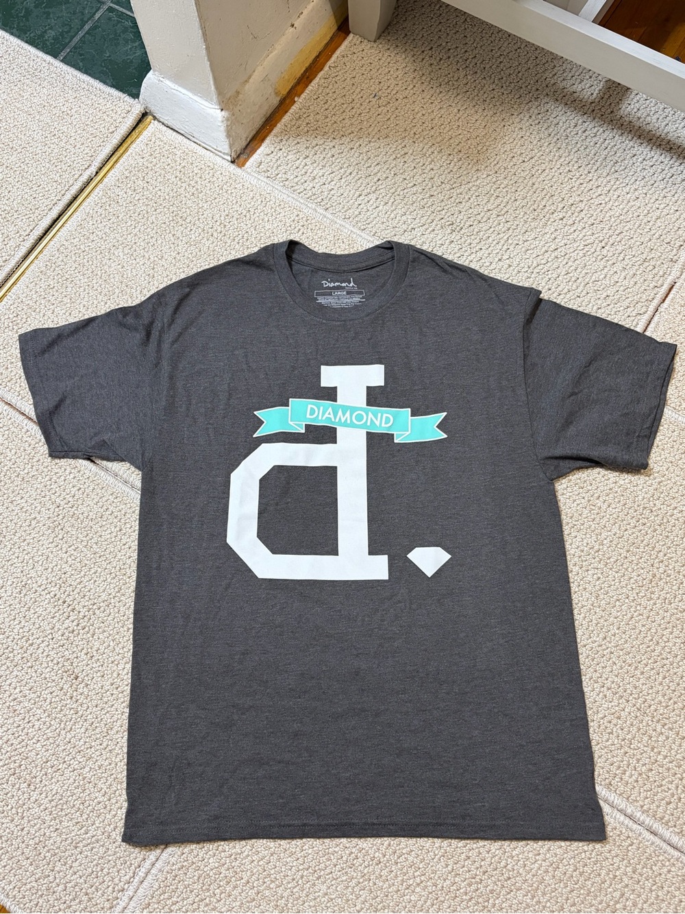 Diamond Supply Co Graphic T-Shirt Gray Men’s Size L Skater Streetwear Casual